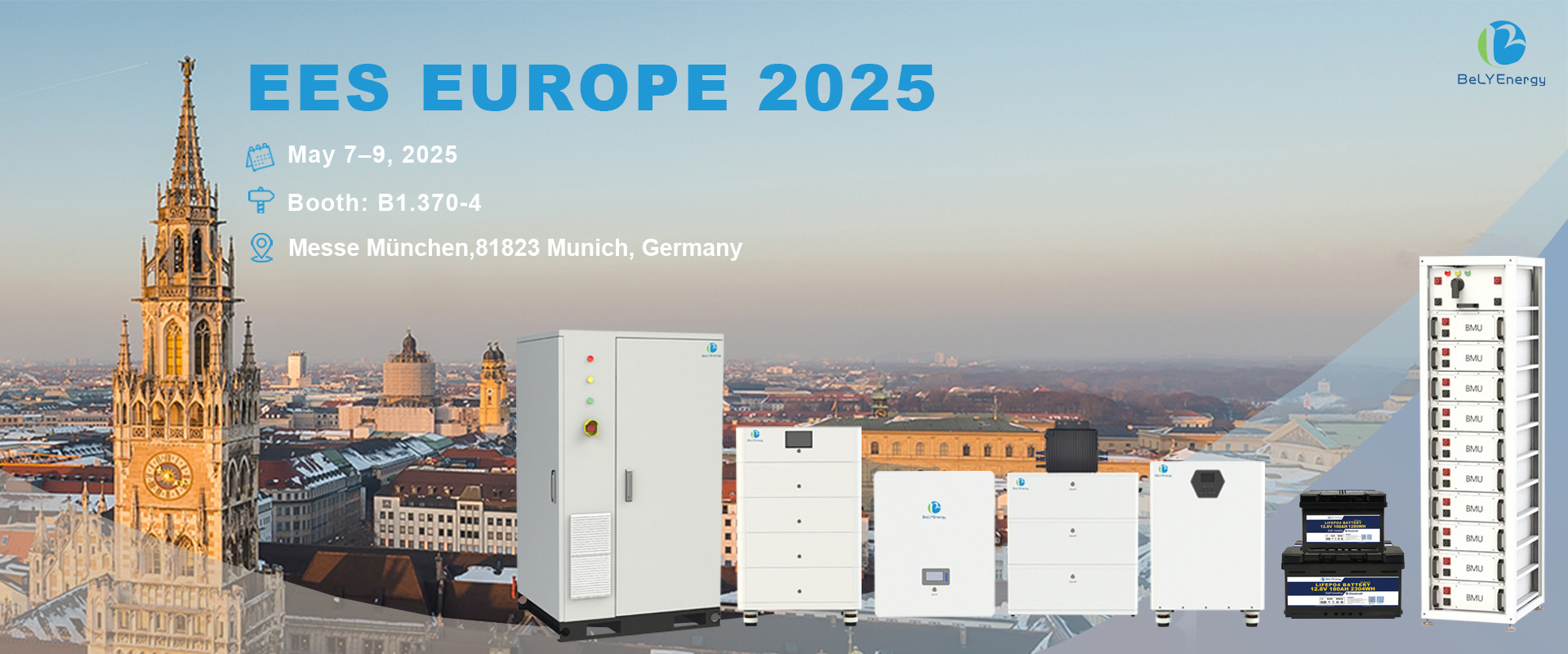Laatste bedrijfsblogs Bely Energy Showcase op EES Europe 2025 in München