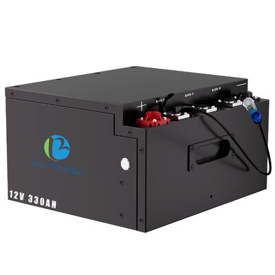 RV-batterij onder de stoel 12V330Ah LiFePo4 Batterij Maximale laadstroom 250A Energie 4224Wh Ontworpen voor back-up-energie en elektrisch voertuig