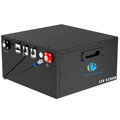 IP54 Bescherming van de behuizing 12V520Ah LiFePo4 oplaadbare batterij geschikt voor caravan camper trip