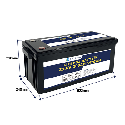 kopen Bely Energiegraad A 24v 200ah Lifepo4 batterij Rv Solar Lifepo4 Marine batterij Diepe cyclus online manufacture