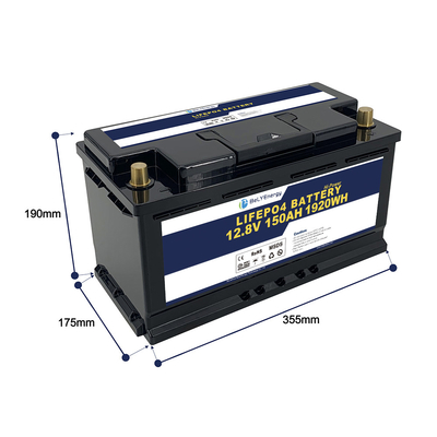 kopen IP65 Lifepo4 Golfkartenbatterij 12v 150ah 1920 Wh LiFePO4 batterijen Pack OEM online manufacture