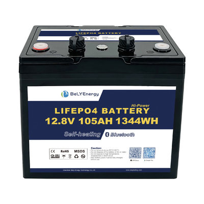 kopen Zonne-energiesysteem 12v 105ah Lifepo4 batterij op maat met CAN RS485 interface online manufacture
