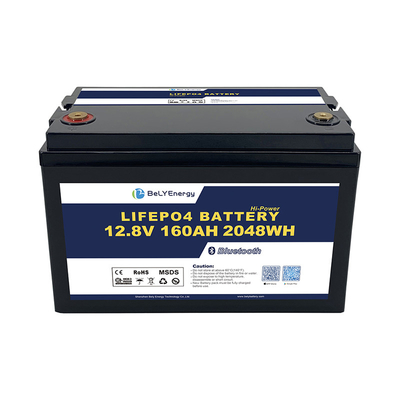 kopen Cells Balancing Protection IP65 Smart 12V160Ah LiFePO4 Bluetooth Lithiumbatterie online manufacture