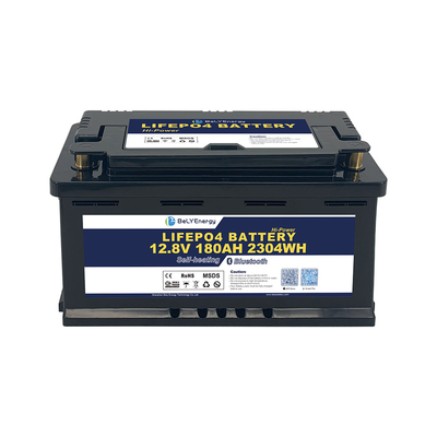 kopen DIN H8 hoes 12V 180AH LiFePO4 Lithiumbatterij met BT en zelfverwarming online manufacture