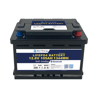 kopen RV LiFePO4 batterij voor energieopslag 12V 105AH met BT en zelfverwarming online manufacture