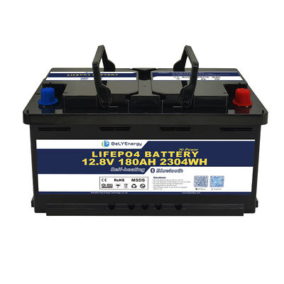 kopen Nieuwe H8 DIN 12V180Ah oplaadbare LiFePO4 batterij voor camper online manufacture