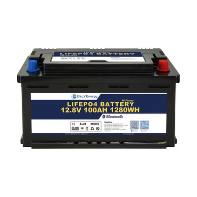 kopen Bely Energy Ingebouwde Bms 12V 100AH oplaadbare zonnebatterij voor RV elektrische voertuigen Marine online manufacture