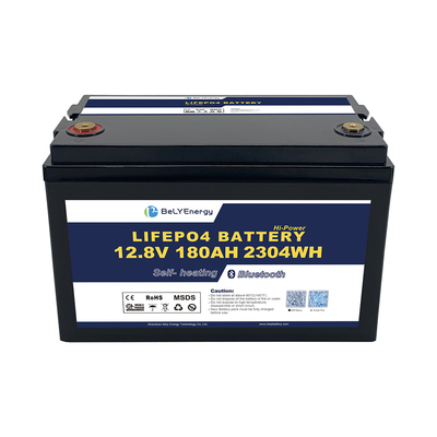 kopen RV-batterij met BT en zelfverwarmende LiFePO4 lithiumbatterij 12V 180AH voor energieopslag online manufacture