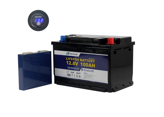 kopen De Batterijpak van straatlantaarnmarine lithium battery 100Ah 12V Lifepo4 met Vertoning online manufacture