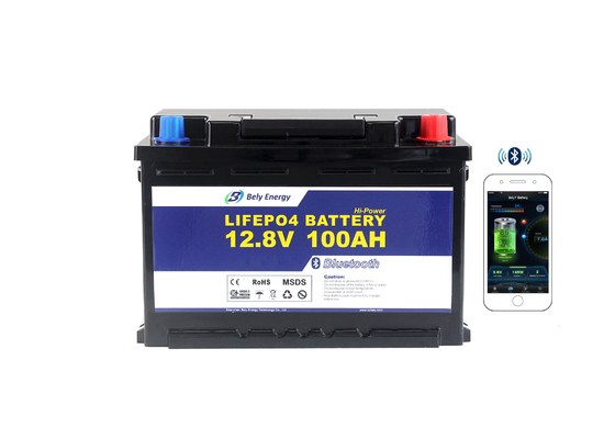 kopen De Batterij 12V 100Ah Li Ion Battery van het Belyun38.3 100% DOD Bluetooth Lithium online manufacture