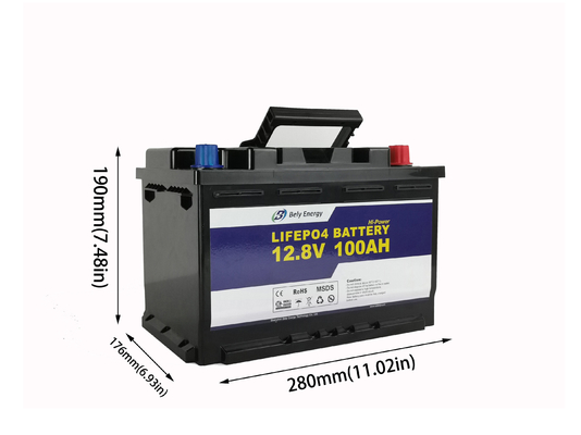 kopen 1280Wh 100 Ampèreuur 12 Voltlifepo4 Batterij voor Zonnemachtsopslag online manufacture