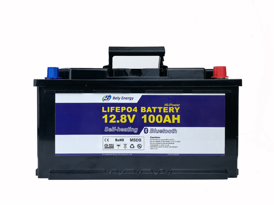 kopen het Lithium van 12V 100Ah het Met een sleeplijn vissen de Caravan van de Machtshulpmiddelen van de Motorbatterij en het Kamperen Batterij online manufacture