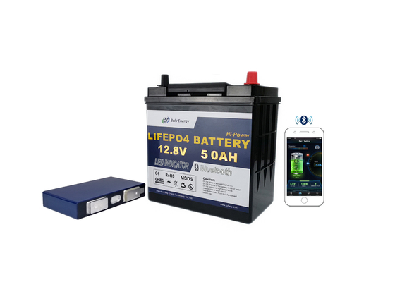 kopen Veilige Betrouwbare 12 Volt van de Batterijbluetooth van het 50 Ampèreuur het Onderzeese Lithium Ion Battery online manufacture