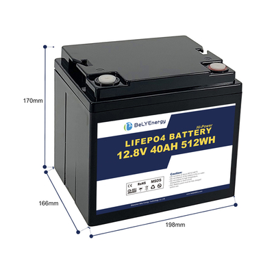 Bely Energy 12V 40AH LiFePo4 batterij licht gewicht voor UPS / EV / jacht