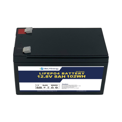 Draagbare 12V 8AH LiFePo4-batterij voor verbruikerelektronica RV-communicatiestation