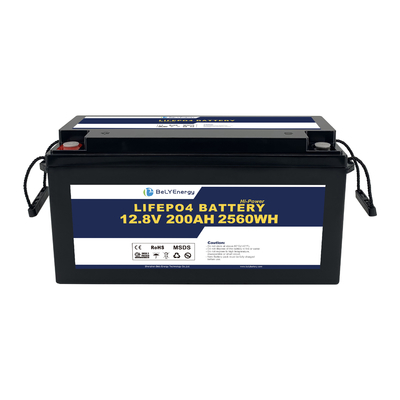 Bely Energy Deep Cycle Oplaadbare 12V 200AH Lithiumbatterij Voor Huishoudelijk Apparatuur EV-boten