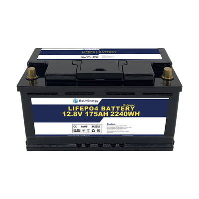 Oplaadbare Lifepo4 12v 175ah batterij diepe cyclus voor golfkarren toevlucht boot scooter