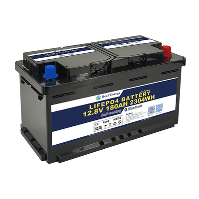 IP65 Behuizing LiFePo4 batterij 12V180AH voor RV 5000 Cycle Life 2304Wh Energie