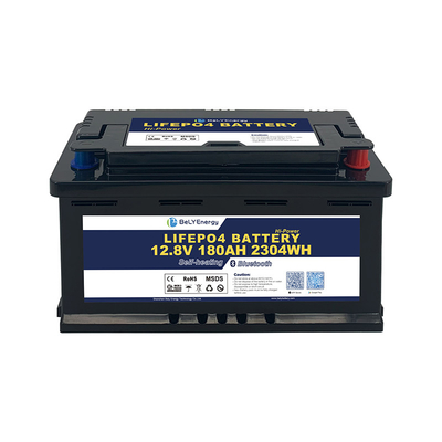 ABS Case 180Ah RV Lithiumbatterij IP65 Bescherming van de behuizing 10V Onder spanningsbescherming