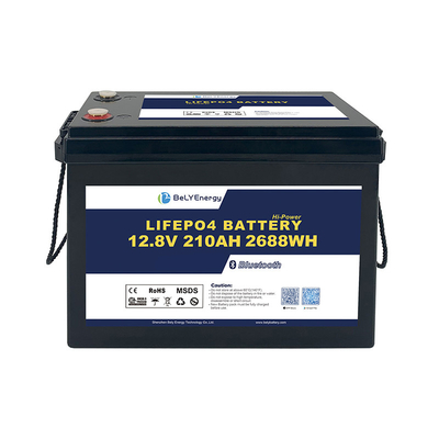 Lange levensduur Piekontlading 260A Lithium 12V 210Ah LiFePO4 Batterijpakket Voor RV