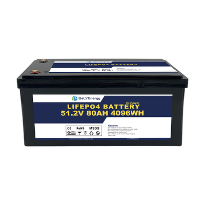 ABS Case IP65 Waterdicht 100A Max Discharge 48V80Ah Lithium Ion Batterijen Voor Zonne
