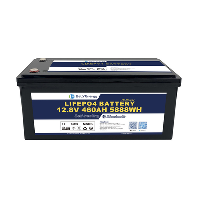 LiFePO4 Lithiumbatterij 12V 460AH met 200A stroom BMS met BT en zelfverwarming
