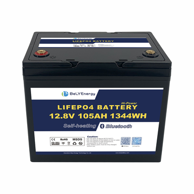 LiFePO4 Lithium Ion Battery 12V 105AH met BT en zelfverwarming