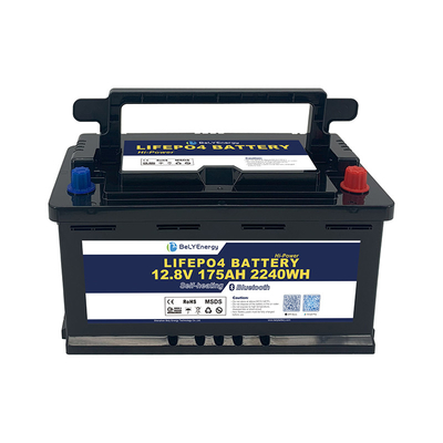 Langdurige 12V175AH LiFePo4 oplaadbare batterij met een maximale laadstroom van 200A