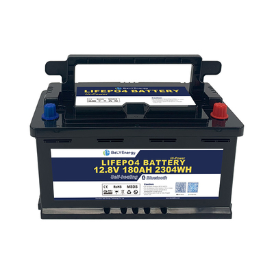 12V LiFePO4-batterij met H8 DIN-hoes en Smart BMS met Bluetooth en zelfverwarming voor laagtemperatuuropladen