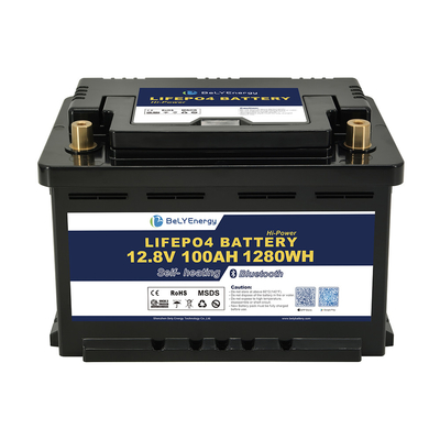 12V LiFePo4-batterij 100AH capaciteit Smart BMS en gemakkelijke vervanging voor veelzijdige toepassingen en installatie onder de stoel
