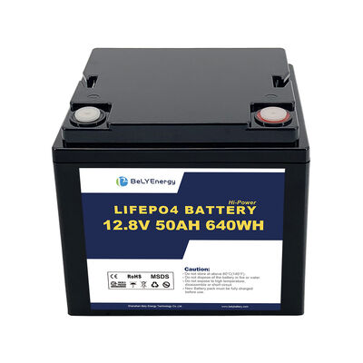 12V 50AH LiFePo4-batterij met Smart BMS ABS anti-UV en IP-klasse IP65