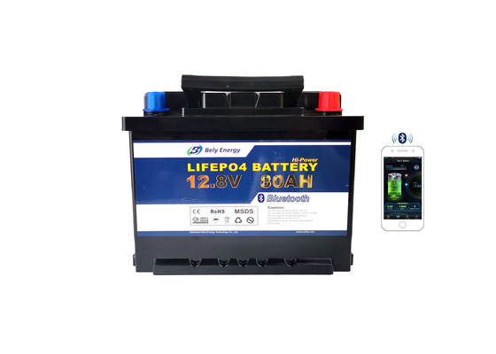 Batterij de Met drie wielen van het jacht12v 80AH Li Ion Phosphate Battery Motorhome Electric Lithium