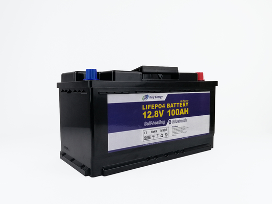 van het het Lithiumrv Huis van 12V 100Ah Batterij Met drie wielen van het de Batterijen de Elektrische Lithium voor Kampeerautobestelwagen