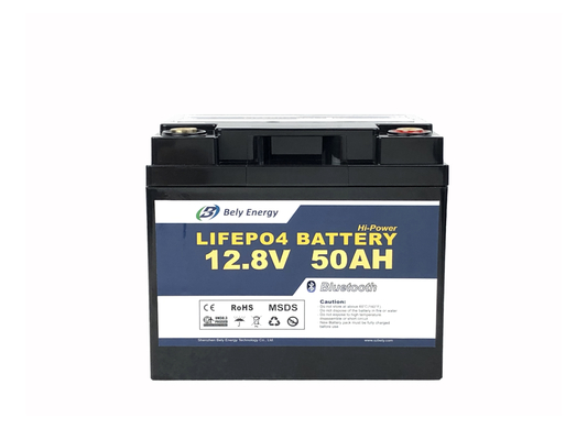 12V 50Ah de Batterij van het 12 Voltlithium voor het Met een sleeplijn vissen het Kamperen van Motorbluetooth Autobatterij